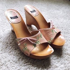 Stuart Weitzman Pink Dalmatian Mules